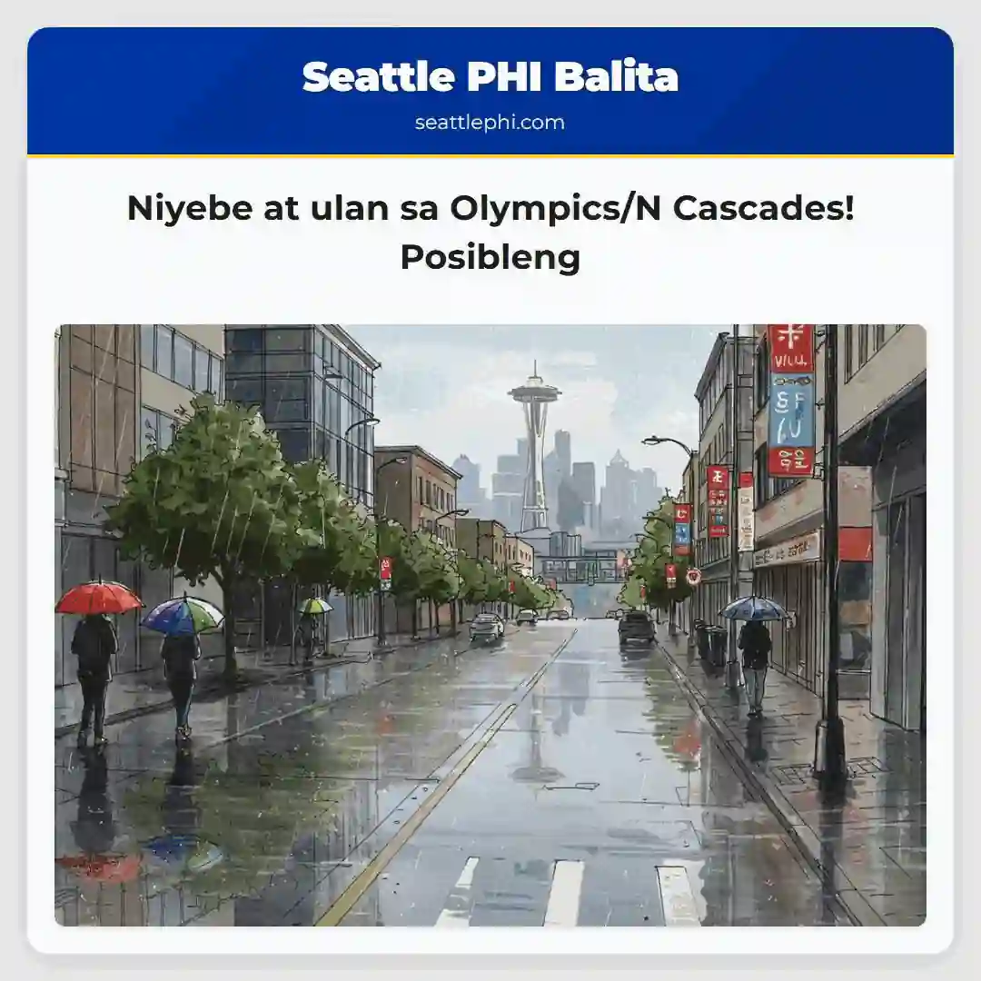 Niyebe at ulan sa Olympics/N Cascades! Posibleng