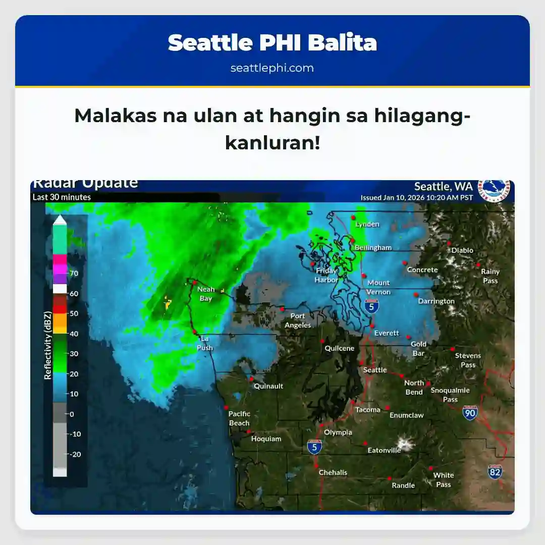 Malakas na ulan at hangin sa hilagang-kanluran!