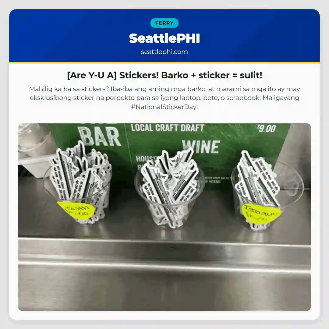 [Are Y-U A] Stickers! Barko + sticker = sulit!