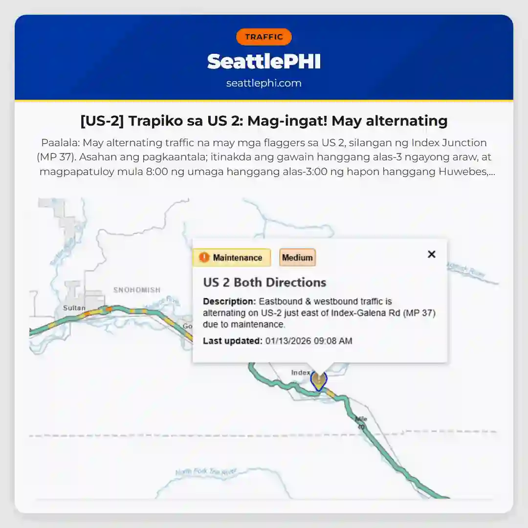 [US-2] Trapiko sa US 2: Mag-ingat! May alternating