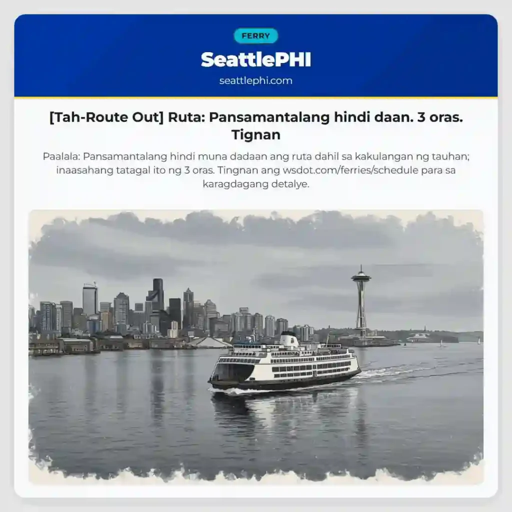 [Tah-Route Out] Ruta: Pansamantalang hindi daan. 3 oras. Tignan