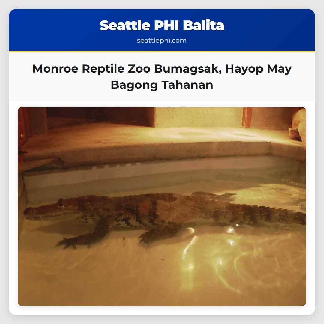 Monroe Reptile Zoo Bumagsak, Hayop May Bagong