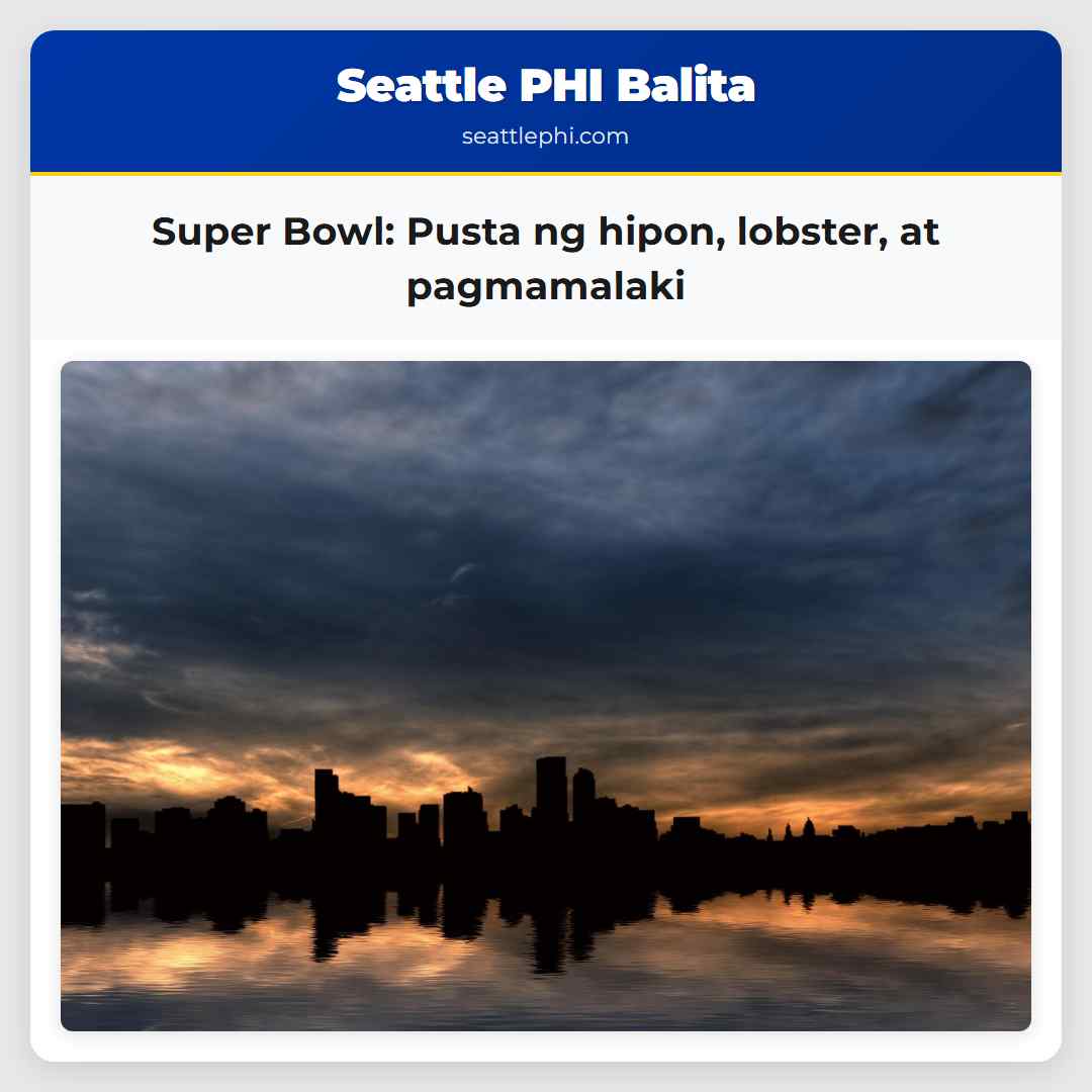 Super Bowl: Pusta ng hipon, lobster, at