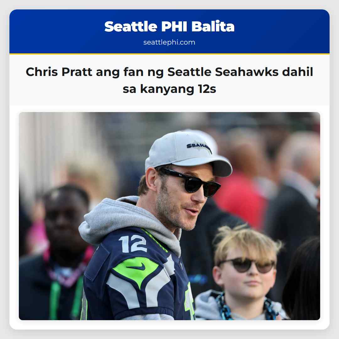 Chris Pratt ang fan ng Seattle Seahawks dahil sa