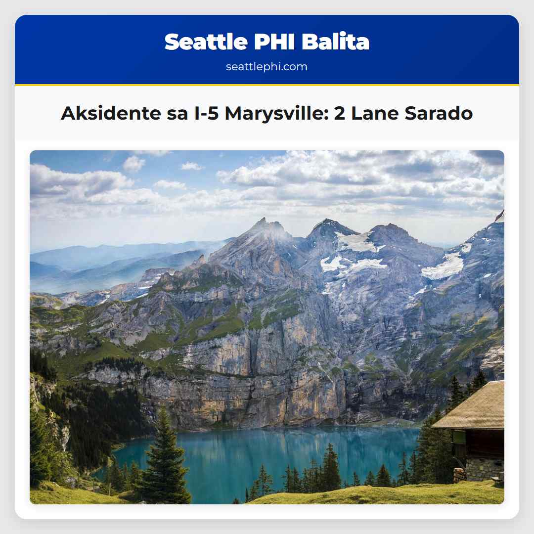 Aksidente sa I-5 Marysville: 2 Lane Sarado