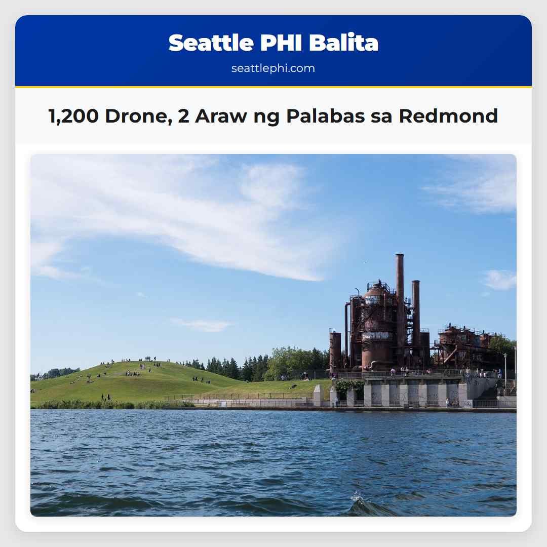 1,200 Drone, 2 Araw ng Palabas sa Redmond