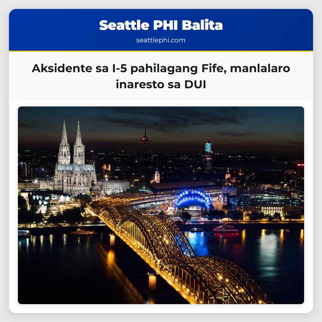 Aksidente sa I-5 pahilagang Fife, manlalaro