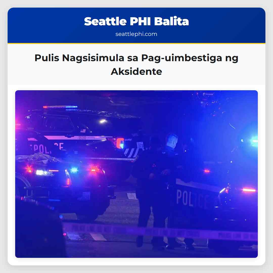 Pulis Nagsisimula sa Pag-uimbestiga ng Aksidente