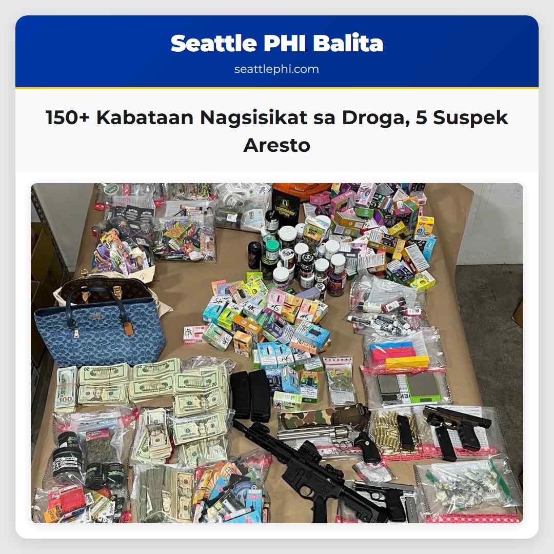 150+ Kabataan Nagsisikat sa Droga, 5 Suspek Aresto
