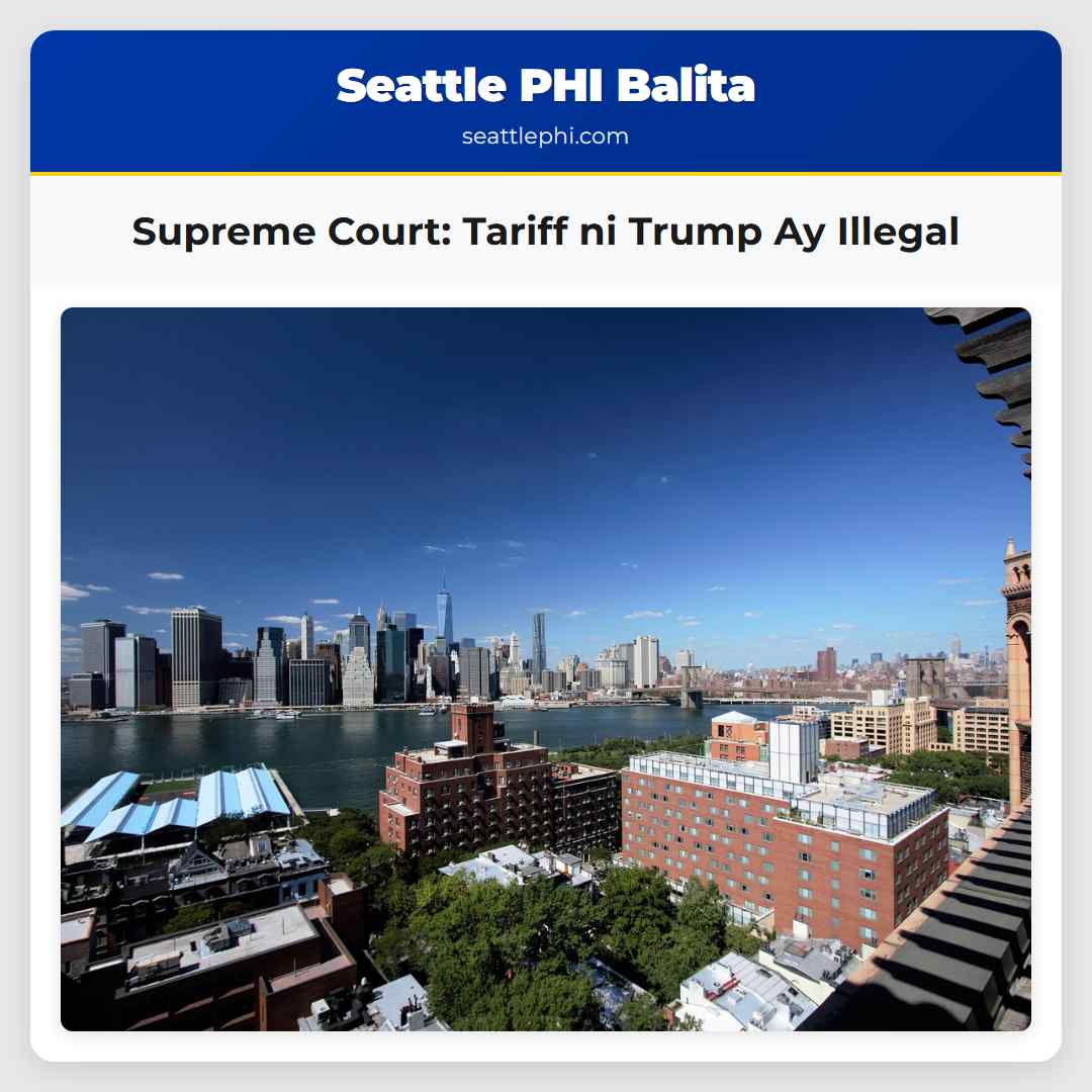 Supreme Court: Tariff ni Trump Ay Illegal