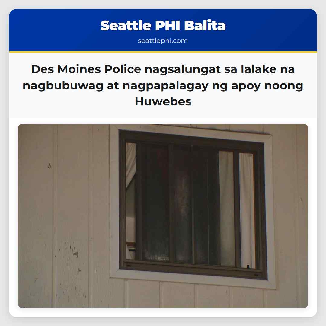 Des Moines Police nagsalungat sa lalake na