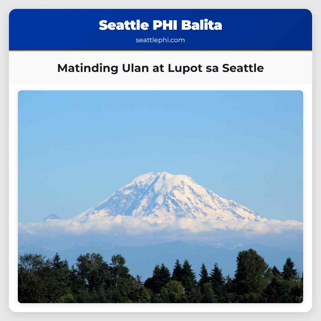 Matinding Ulan at Lupot sa Seattle