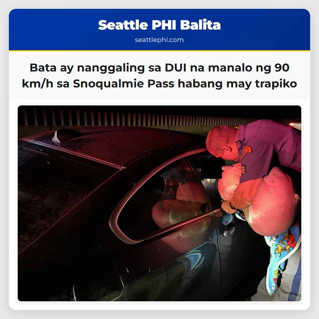 Bata ay nanggaling sa DUI na manalo ng 90 km/h sa