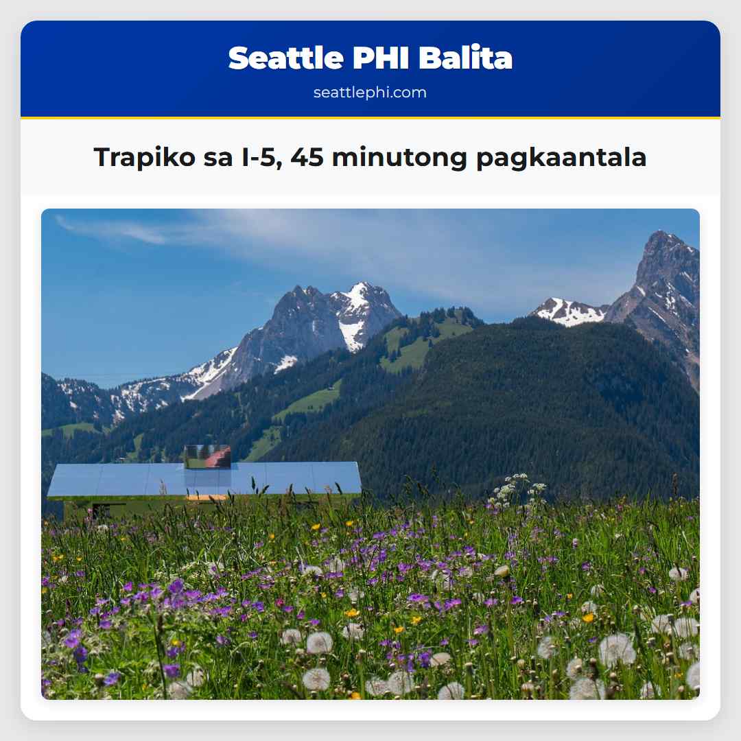 Trapiko sa I-5, 45 minutong pagkaantala