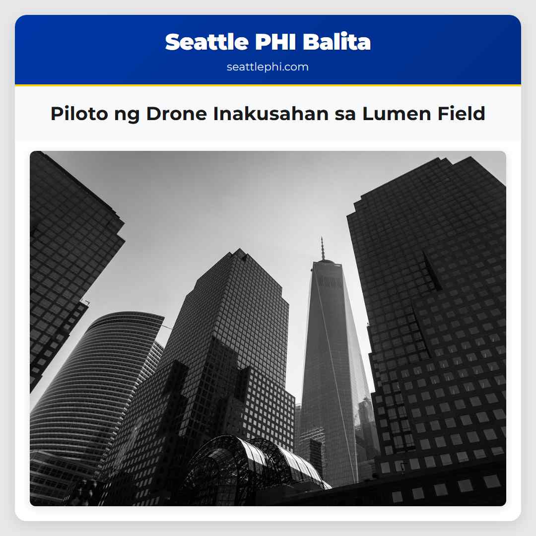 Piloto ng Drone Inakusahan sa Lumen Field
