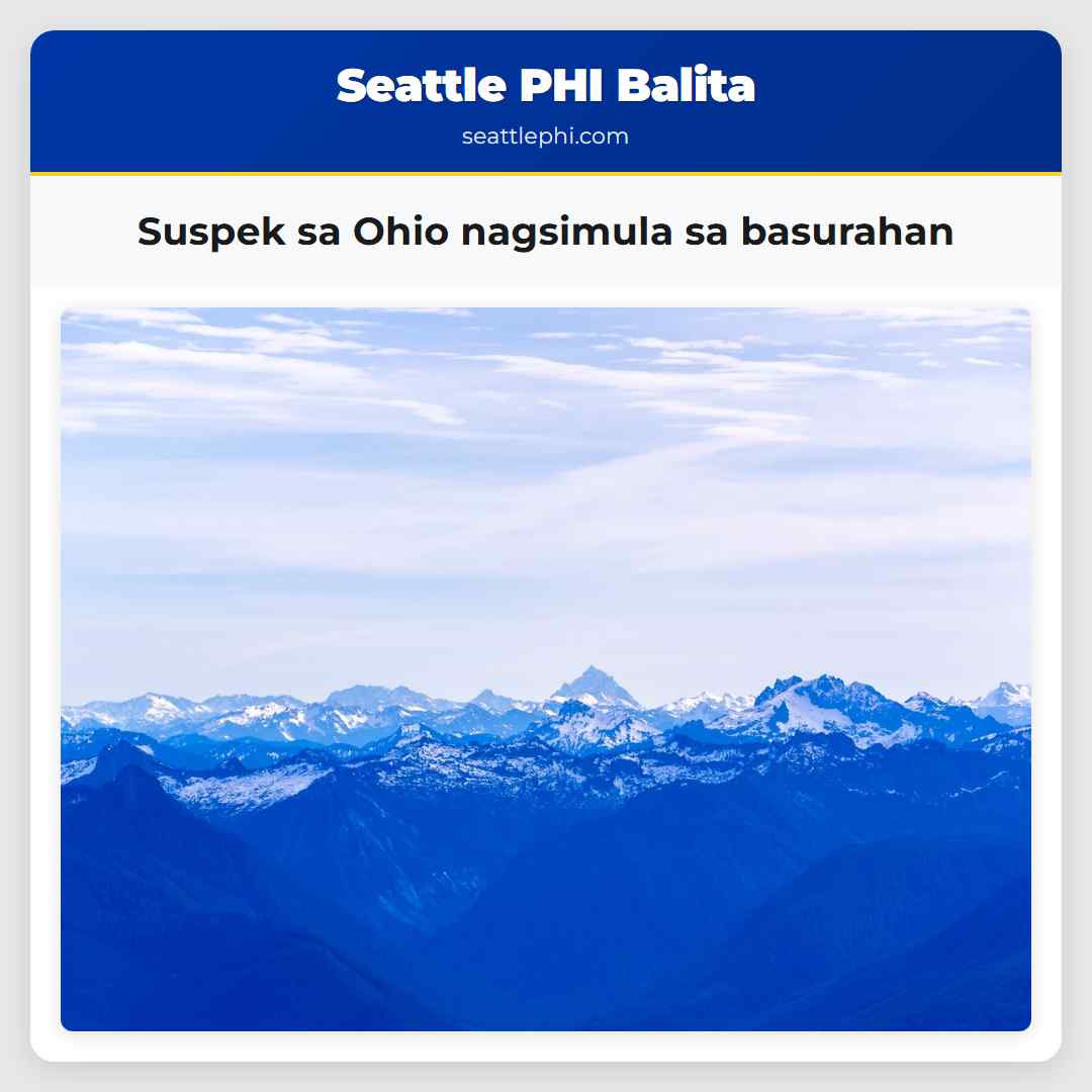 Suspek sa Ohio nagsimula sa basurahan