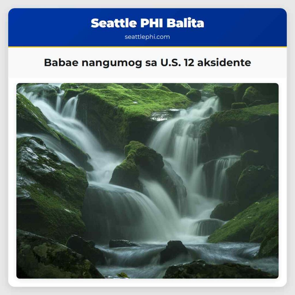 Babae nangumog sa U.S. 12 aksidente