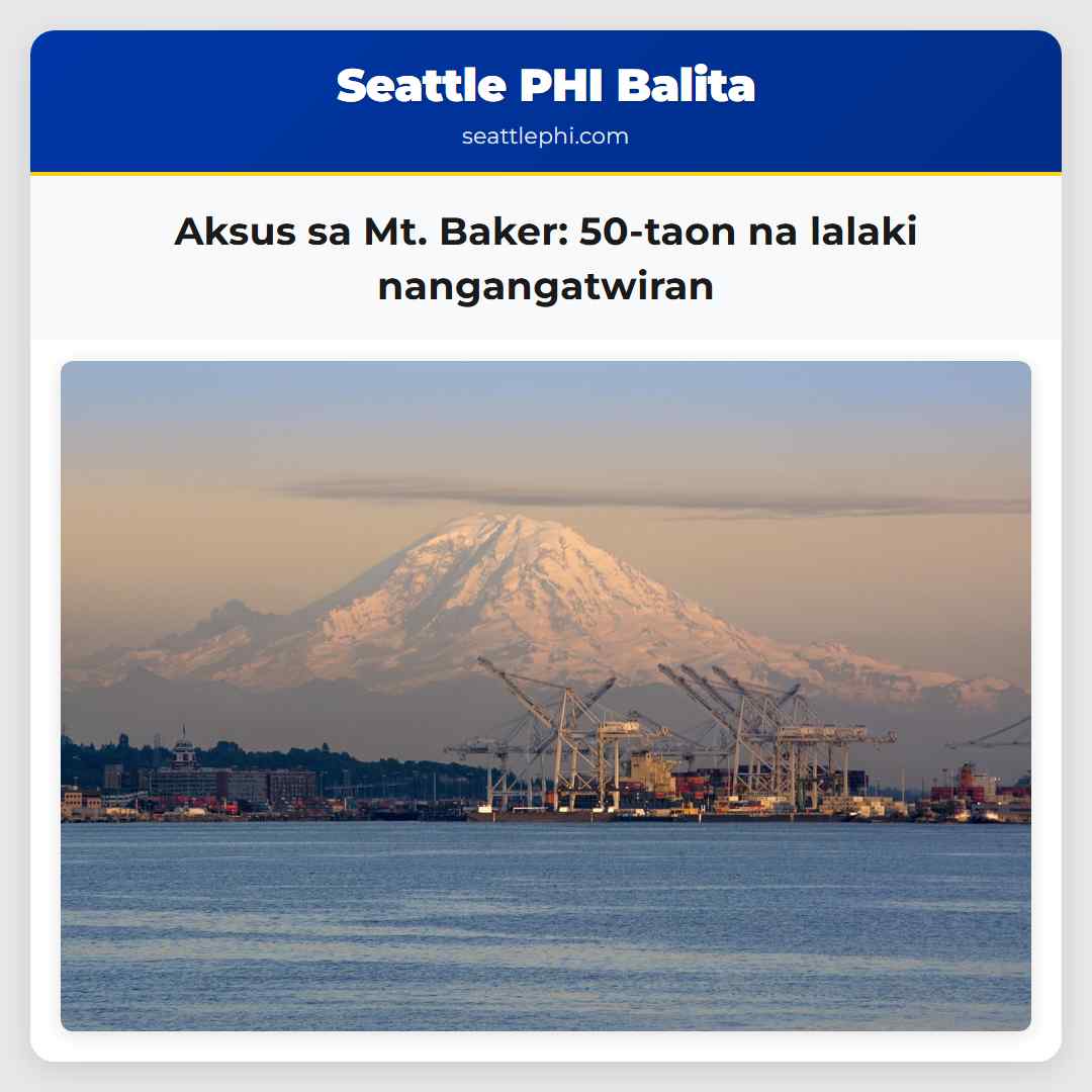 Aksus sa Mt. Baker: 50-taon na lalaki