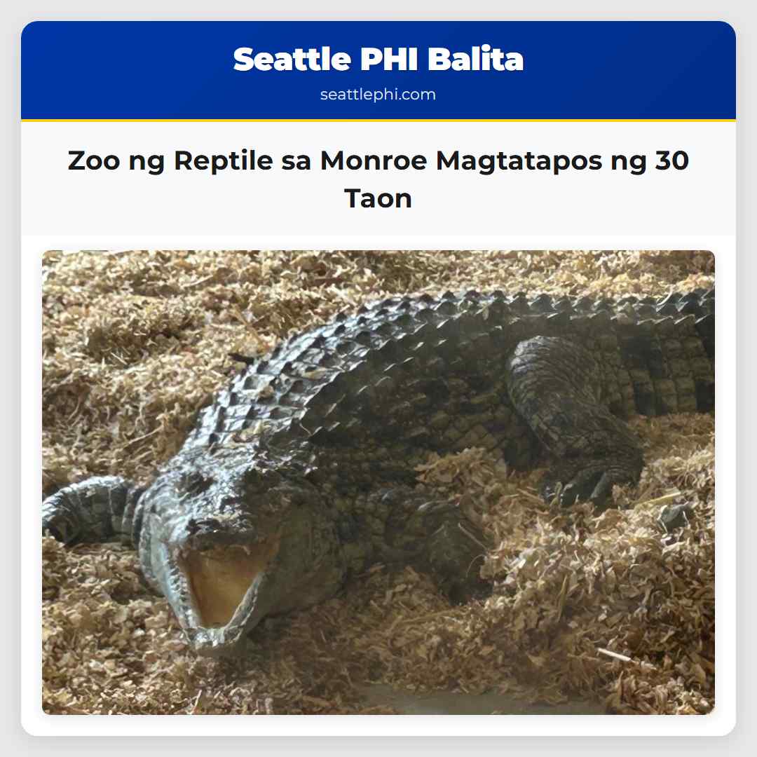 Zoo ng Reptile sa Monroe Magtatapos ng 30 Taon