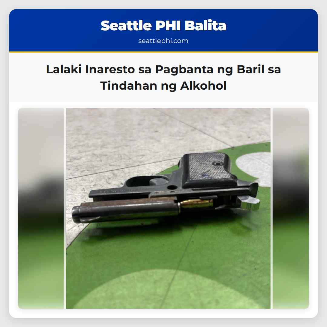 Lalaki Inaresto sa Pagbanta ng Baril sa Tindahan