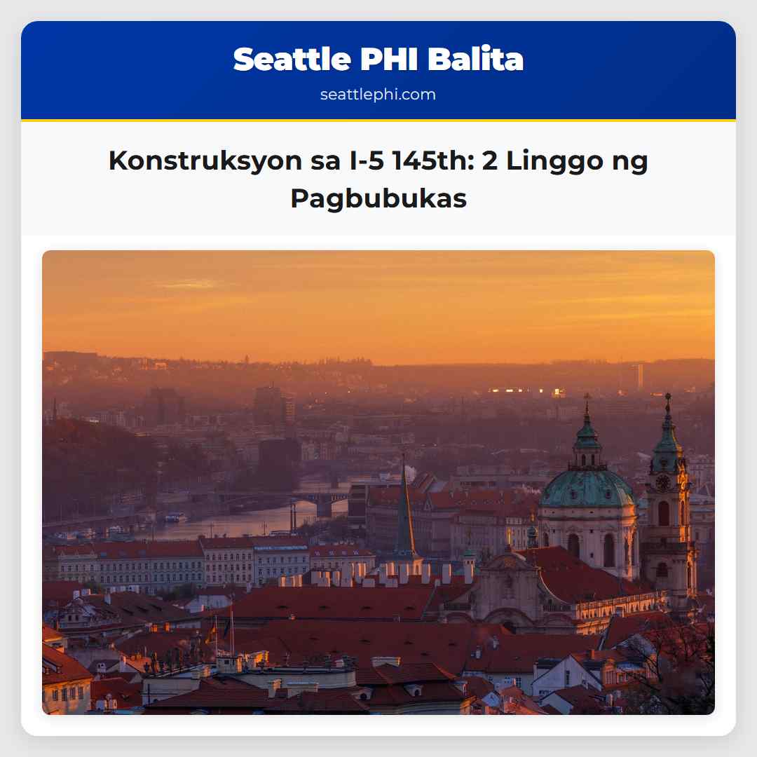 Konstruksyon sa I-5 145th: 2 Linggo ng Pagbubukas