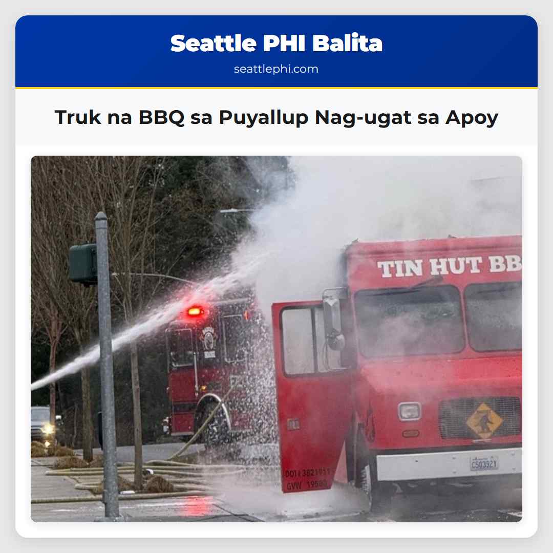 Truk na BBQ sa Puyallup Nag-ugat sa Apoy