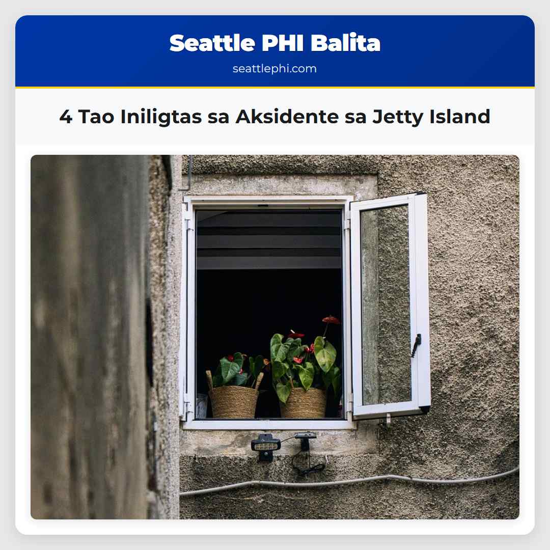 4 Tao Iniligtas sa Aksidente sa Jetty Island