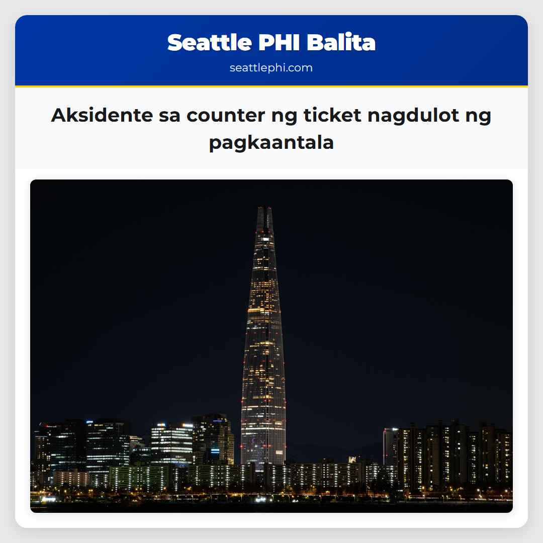 Aksidente sa counter ng ticket nagdulot ng