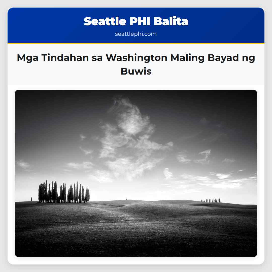 Mga Tindahan sa Washington Maling Bayad ng Buwis
