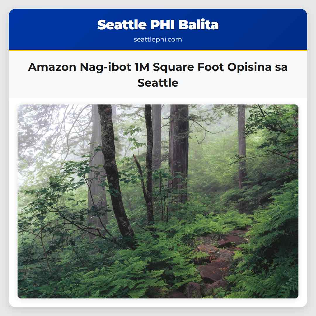 Amazon Nag-ibot 1M Square Foot Opisina sa Seattle