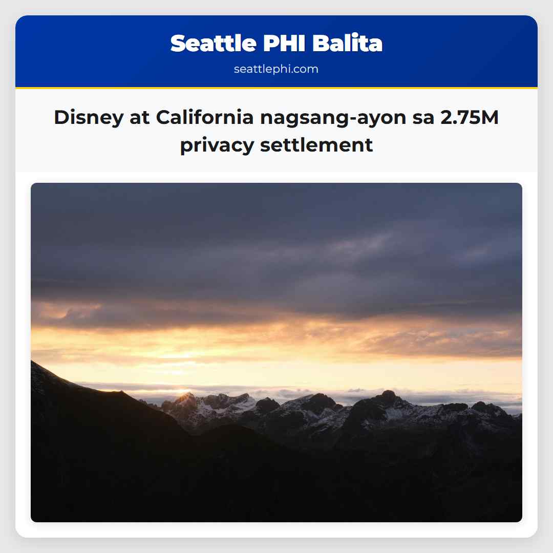 Disney at California nagsang-ayon sa 2.75M