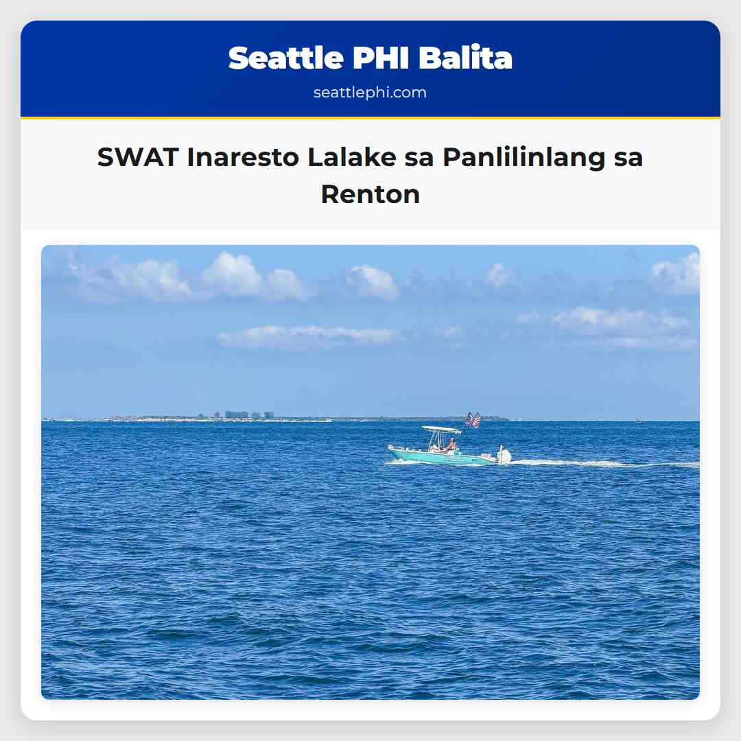 SWAT Inaresto Lalake sa Panlilinlang sa Renton