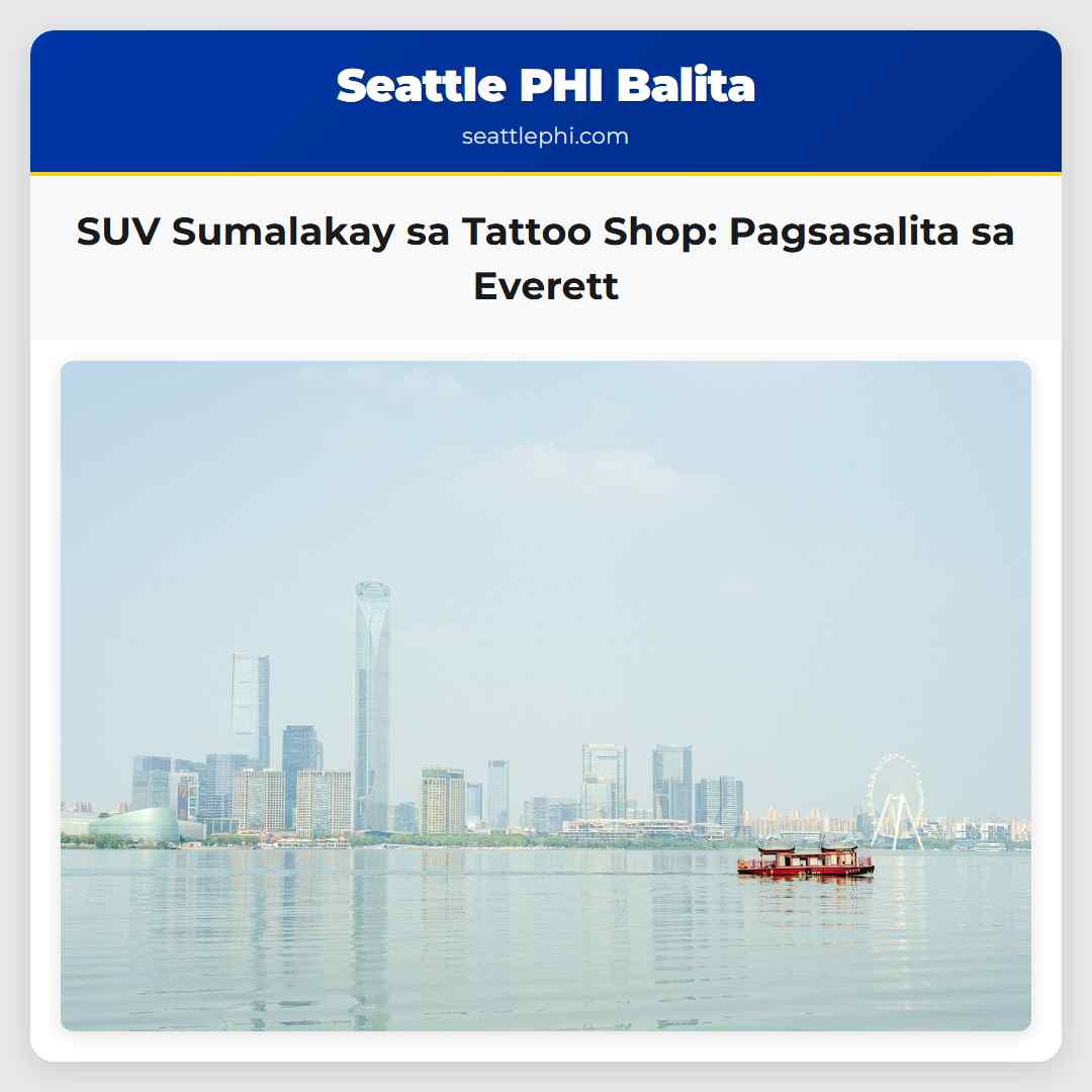 SUV Sumalakay sa Tattoo Shop: Pagsasalita sa