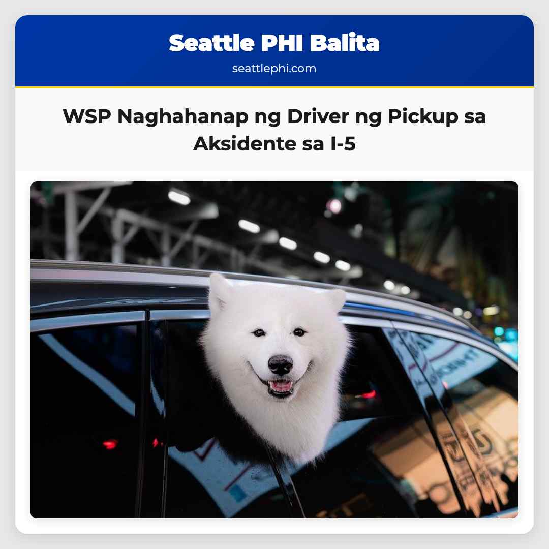 WSP Naghahanap ng Driver ng Pickup sa Aksidente