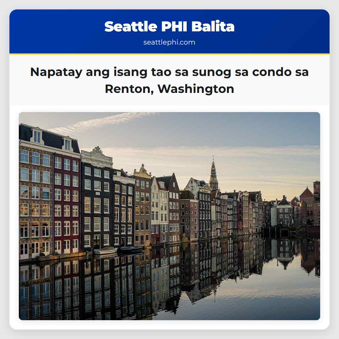 Napatay ang isang tao sa sunog sa condo sa