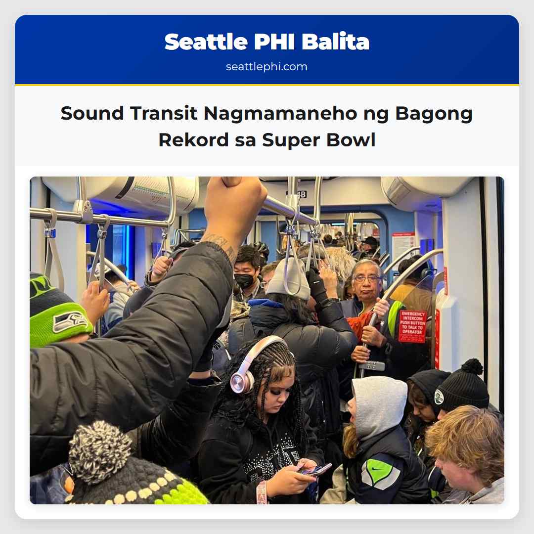 Sound Transit Nagmamaneho ng Bagong Rekord sa