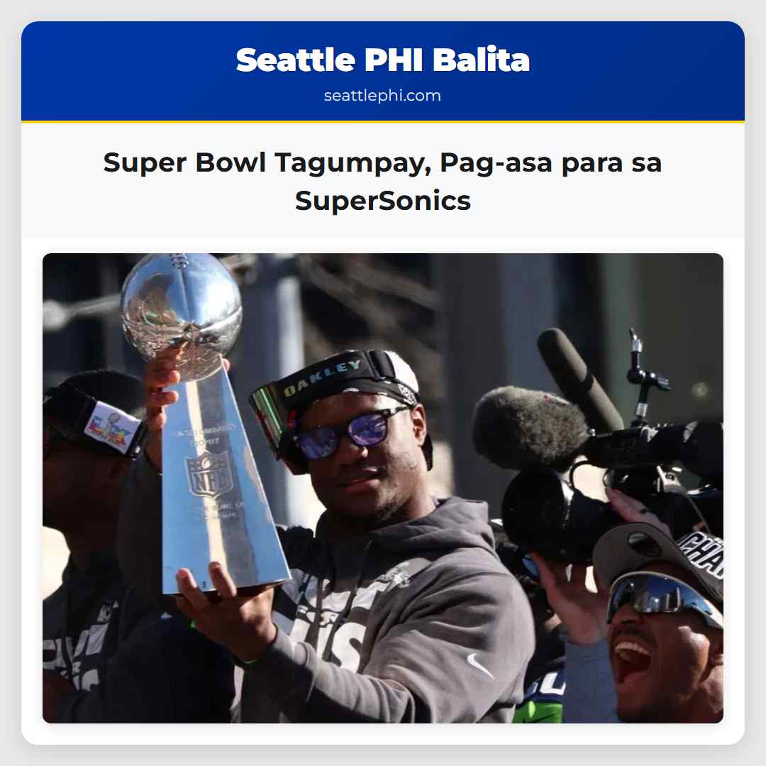 Super Bowl Tagumpay, Pag-asa para sa SuperSonics