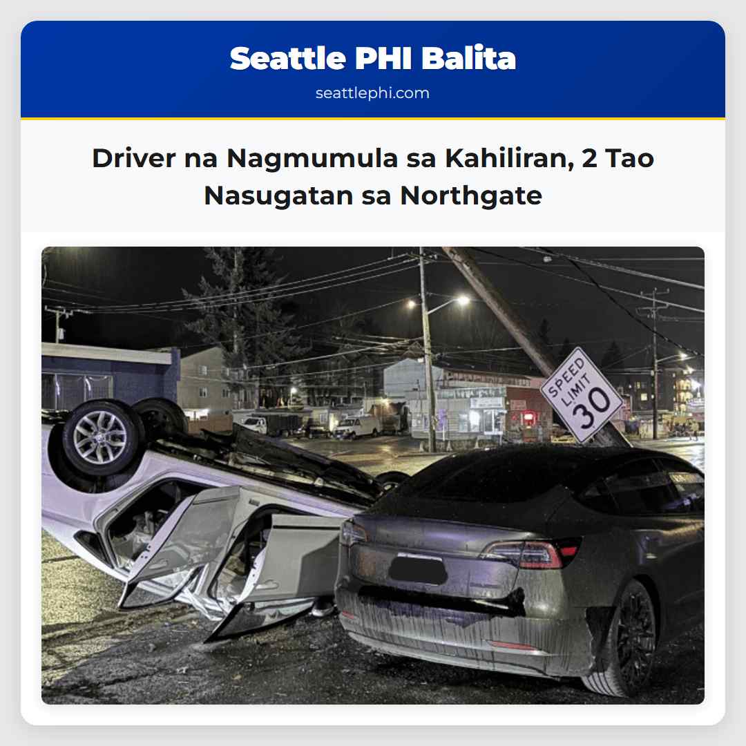 Driver na Nagmumula sa Kahiliran, 2 Tao Nasugatan