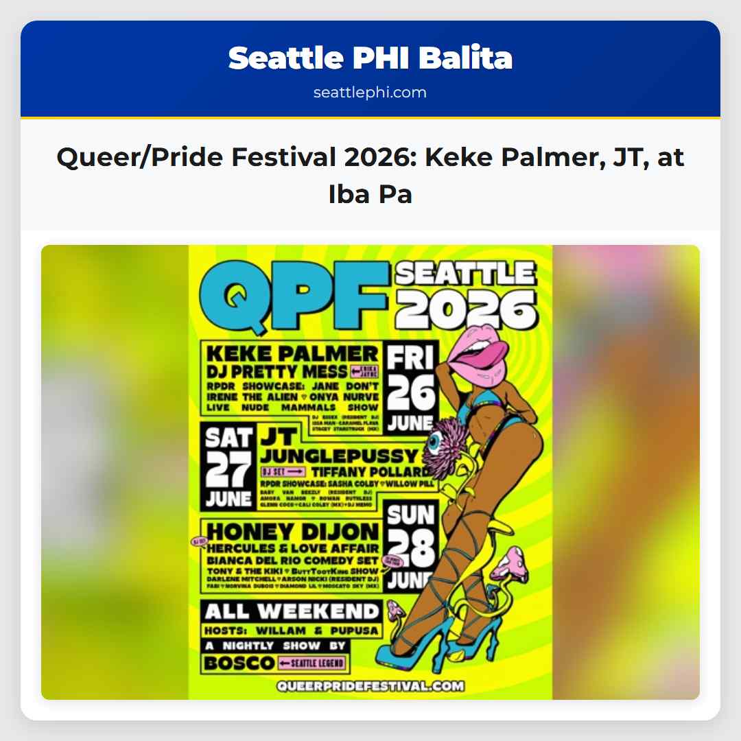 Queer/Pride Festival 2026: Keke Palmer, JT, at