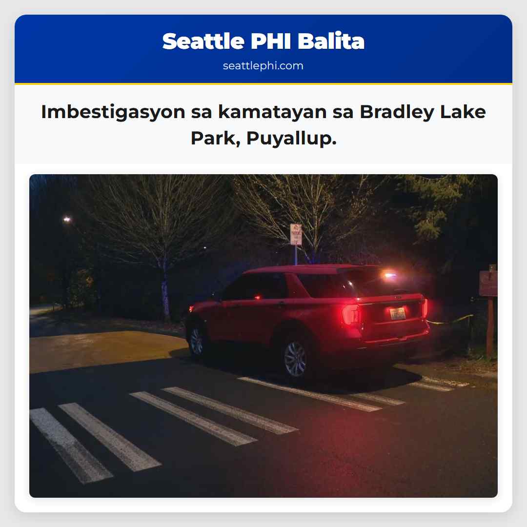 Imbestigasyon sa kamatayan sa Bradley Lake Park,