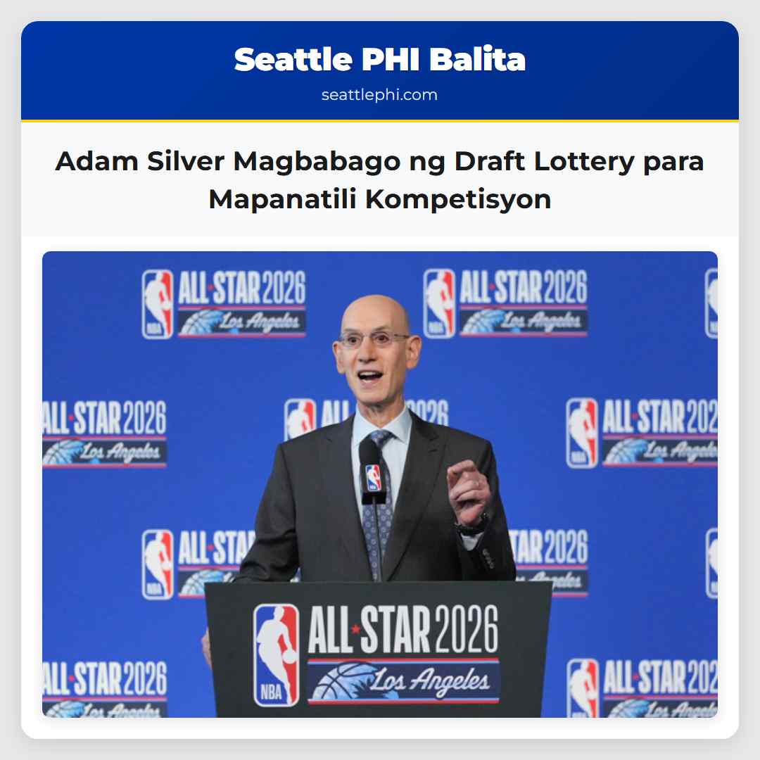 Adam Silver Magbabago ng Draft Lottery para