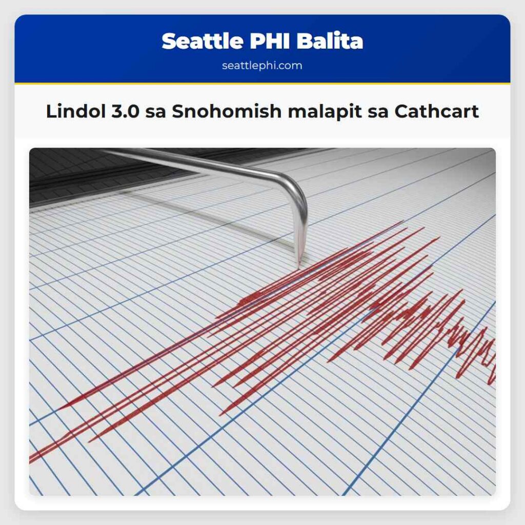 Lindol 3.0 sa Snohomish malapit sa Cathcart