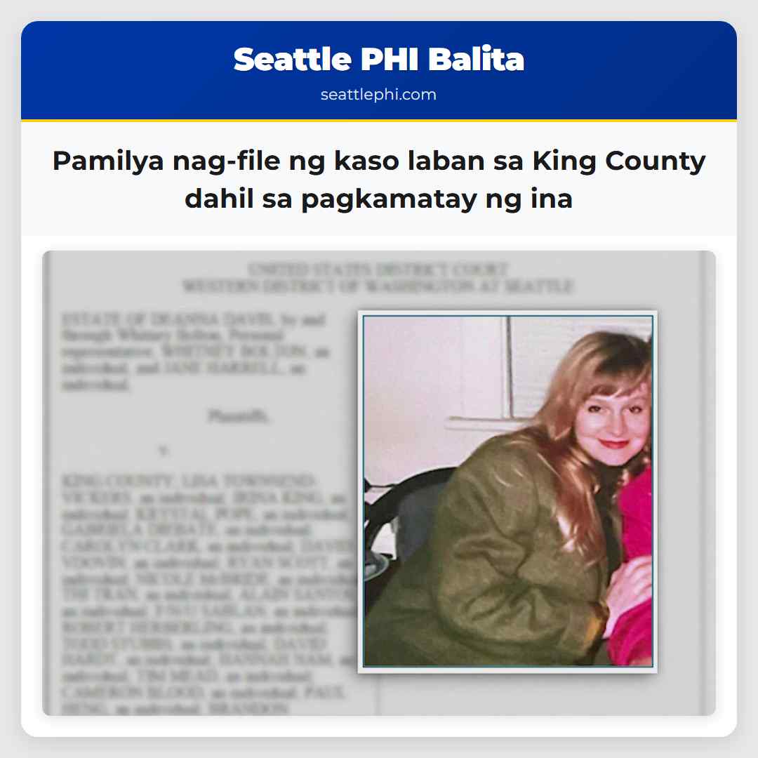 Pamilya nag-file ng kaso laban sa King County
