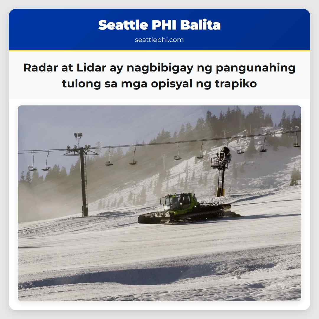 Radar at Lidar ay nagbibigay ng pangunahing
