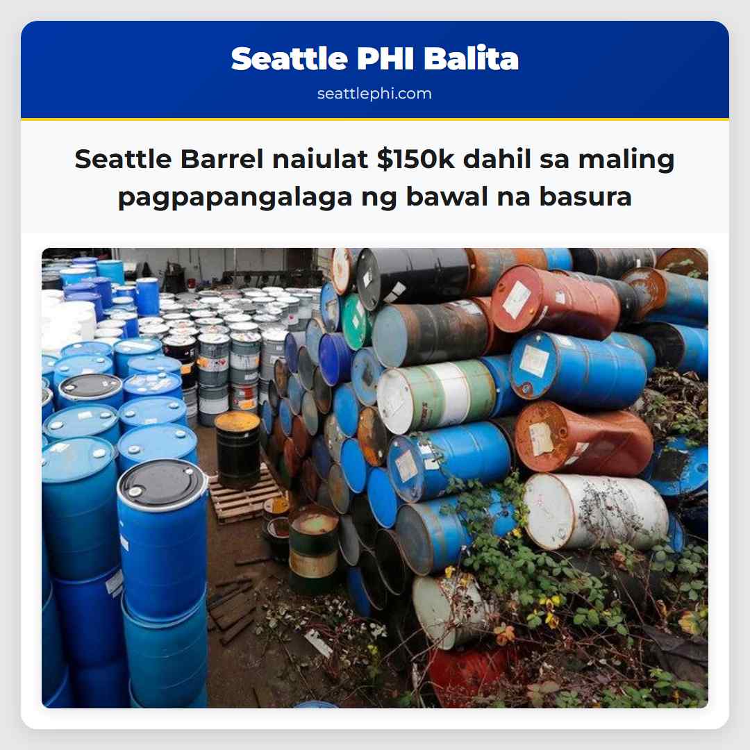 Seattle Barrel naiulat $150k dahil sa maling