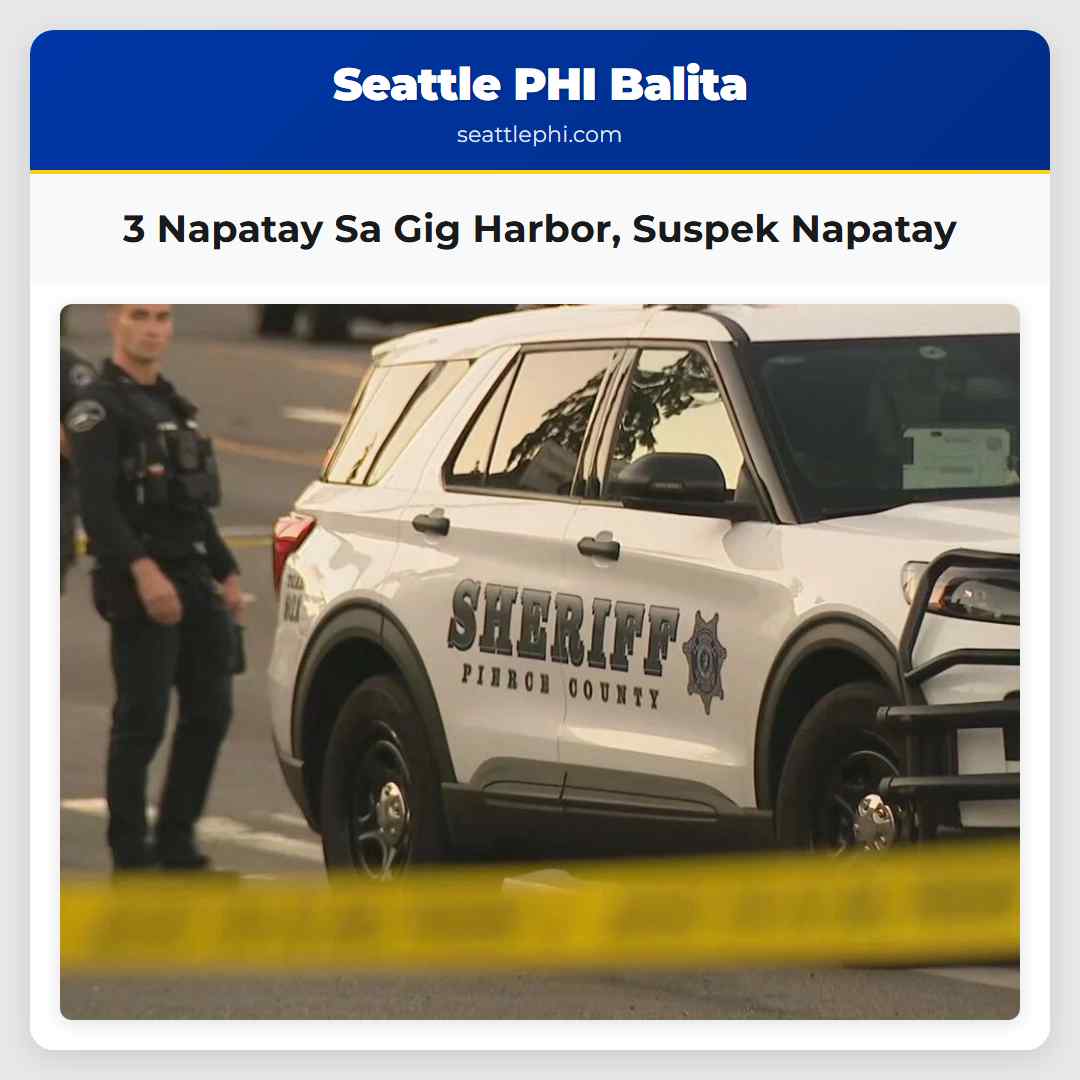 3 Napatay Sa Gig Harbor, Suspek Napatay