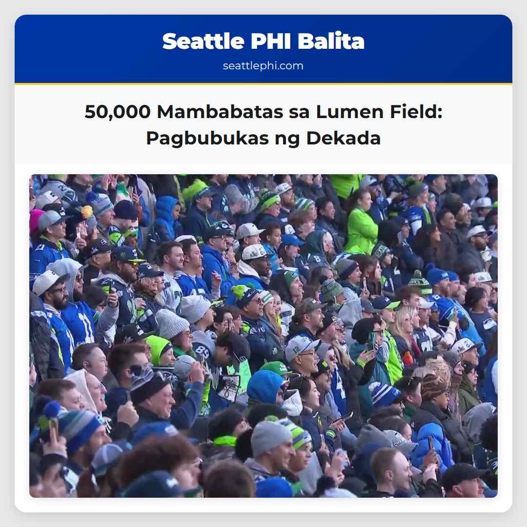 50,000 Mambabatas sa Lumen Field: Pagbubukas ng