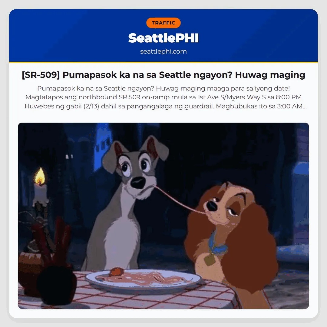 [SR-509] Pumapasok ka na sa Seattle ngayon? Huwag maging