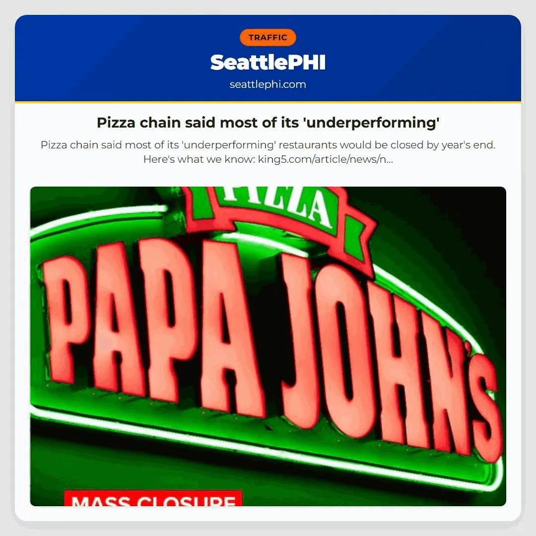 Pizza chain said most of its 'underperforming'
