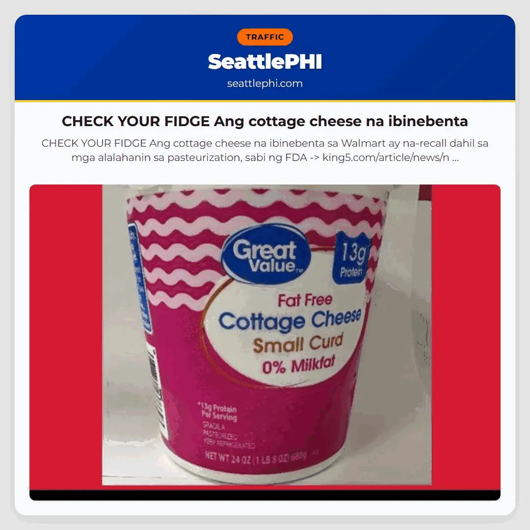 CHECK YOUR FIDGE Ang cottage cheese na ibinebenta